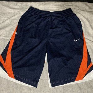NIKE Men's Large L BasketBall Shorts Blue/Orange